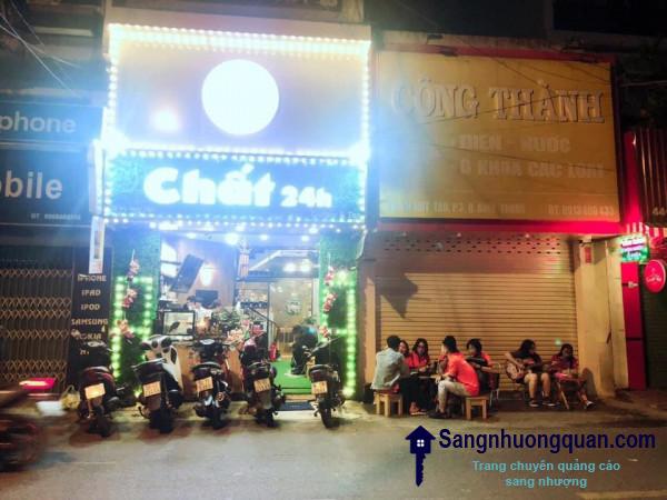Sang nhanh quán trà sữa mặt tiền đường, khu dân cư đông, tập trung nhiều sinh viên, trung tâm quận Bình Thạnh.