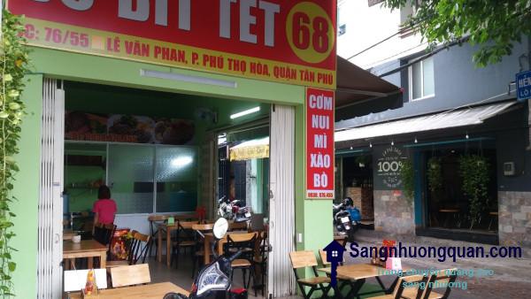 Cần sang nhanh quán bò bít tết tại 76/55 Lê Văn Phan, phường Phú Thọ Hòa, quận Tân Phú.