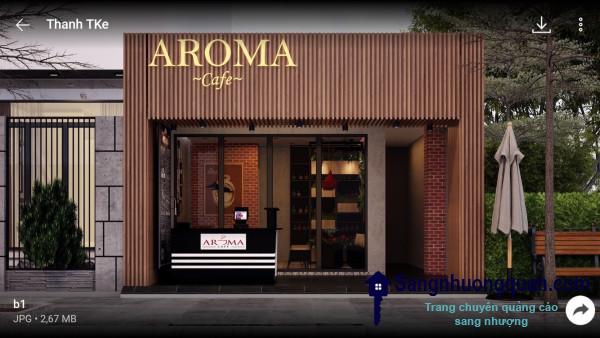 Sang nhanh quán cafe Aroma nằm mặt tiền đường Chu Văn An, phường 12, quận Bình Thạnh. 