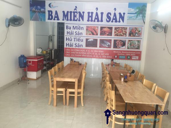 Sang quán hủ tiếu mực hoặc cho thuê mặt bằng tại đường Phạm Văn Bạch, phường 15, quận Tân Bình.