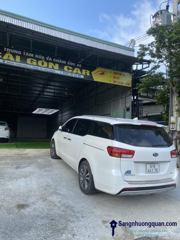 Sang tiệm rửa - sửa xe