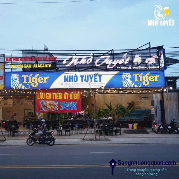 Sang Nhượng Nhà Hàng Mặt Tiền Đường Cao Lỗ Quận 8
