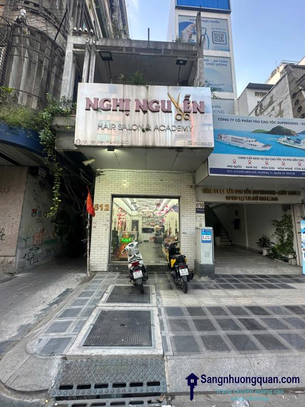 Sang Nhượng Salon Tóc Mặt Tiền Đường Ngay Góc Ngã 3 Trung Tâm Quận 10