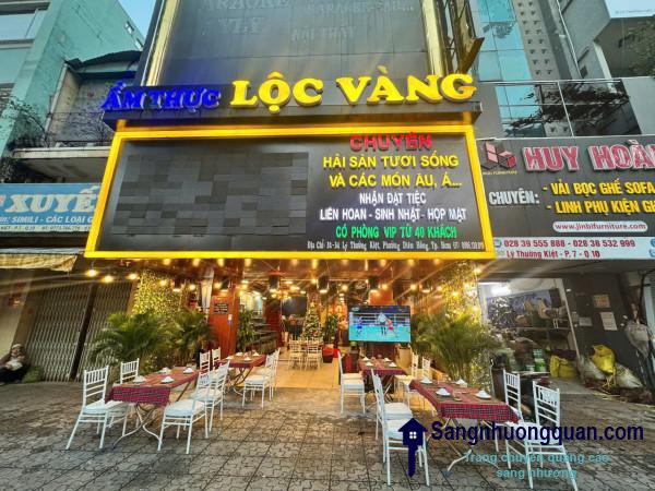 SANG NHƯỢNG NHÀ HÀNG LỘC VÀNG 10 – VỊ TRÍ VÀNG QUẬN 10