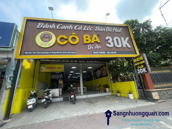 SANG NHƯỢNG QUÁN BÚN – BÁNH CANH DOANH THU ỔN ĐỊNH TẠI DĨ AN