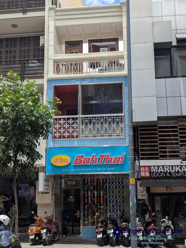 SANG NHƯỢNG NHÀ HÀNG MẶT TIỀN TRUNG TÂM QUẬN 1