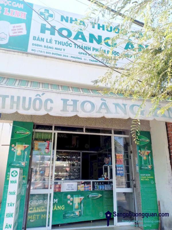 SANG NHƯỢNG NHÀ THUỐC ĐANG HOẠT ĐỘNG ỔN ĐỊNH – MẶT TIỀN ĐƯỜNG LỚN PHƯỜNG PHƯỚC THẮNG, TP.HCM